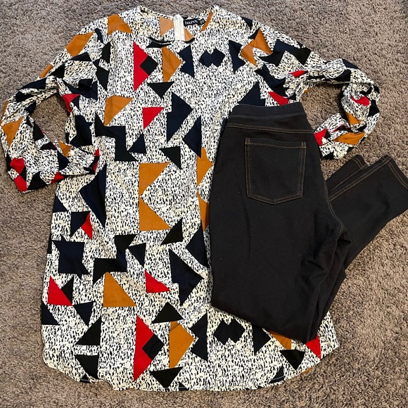 Boohoo size 14 Multi Color Tunic - Picture 4 of 10